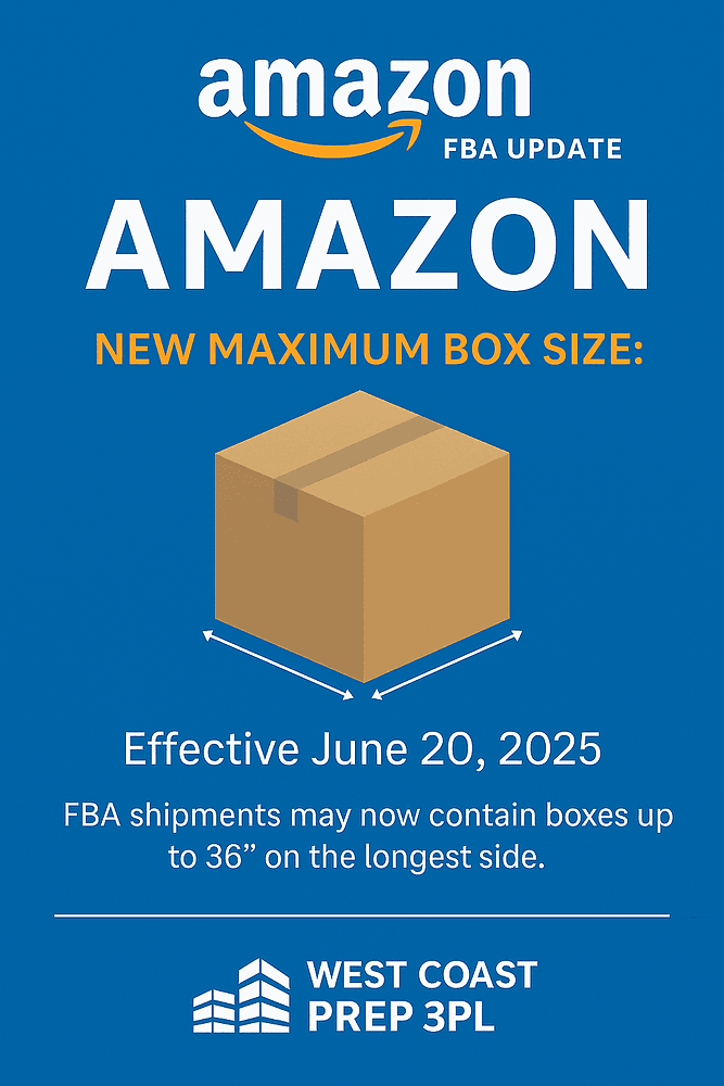 Amazon Raises FBA Box Size Limit: What Sellers Need to Know (June 2025 Update)